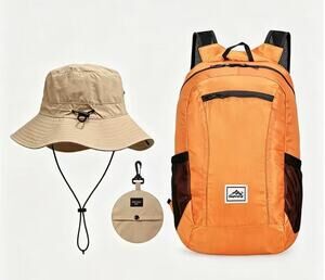 Ultra‑Light Foldable Waterproof Hiking Backpack & Foldable Bucket Hat